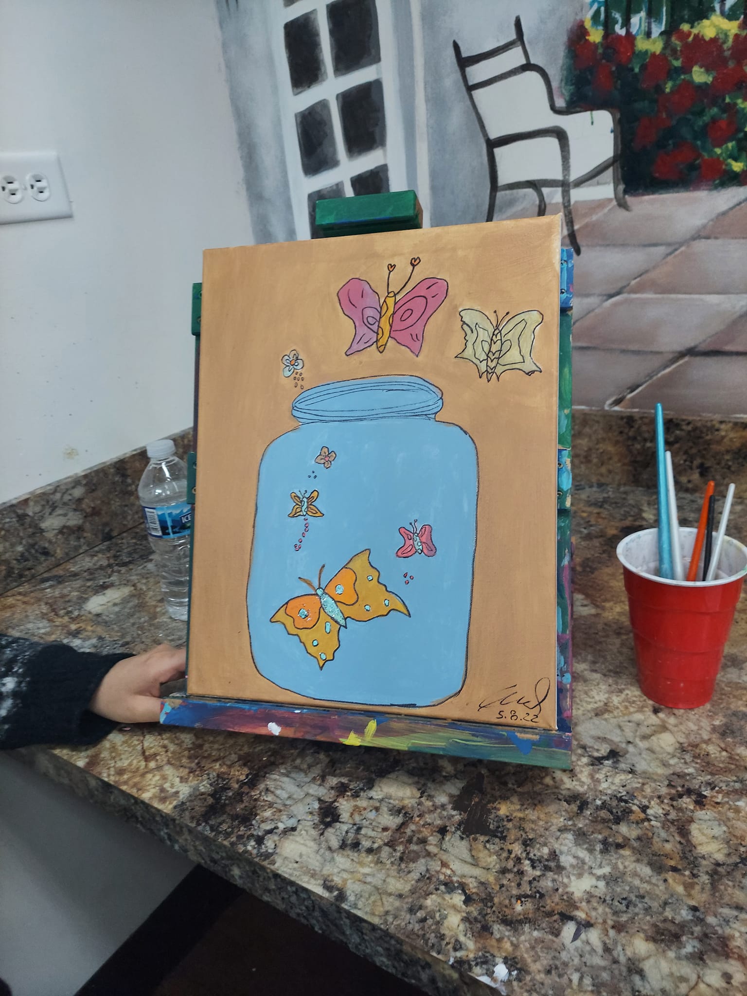 jar of butterflies