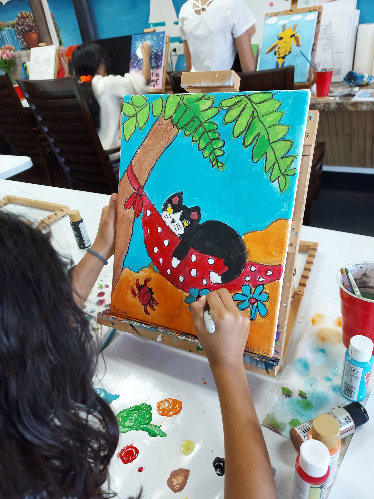 girl painting