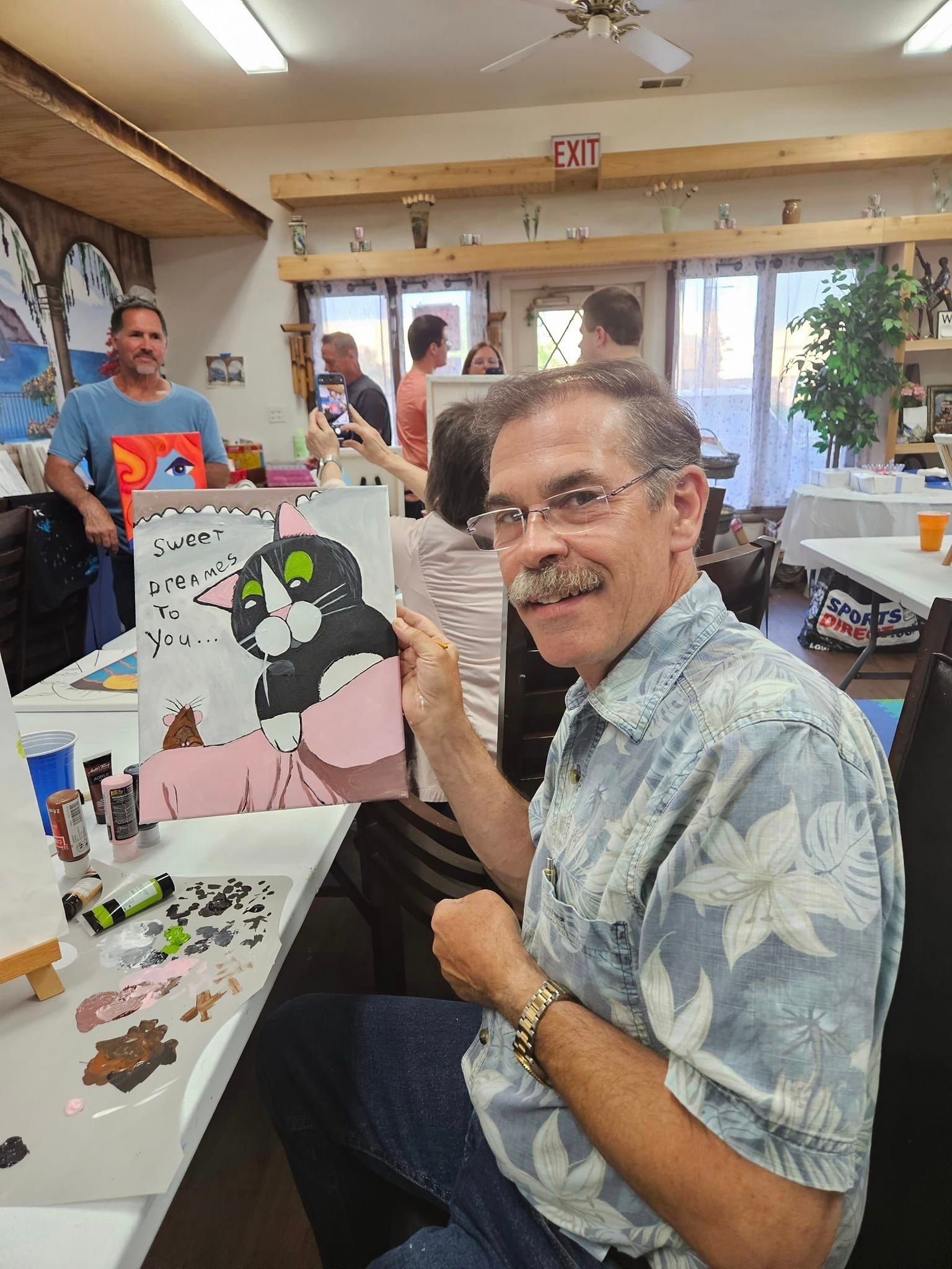 cat painting