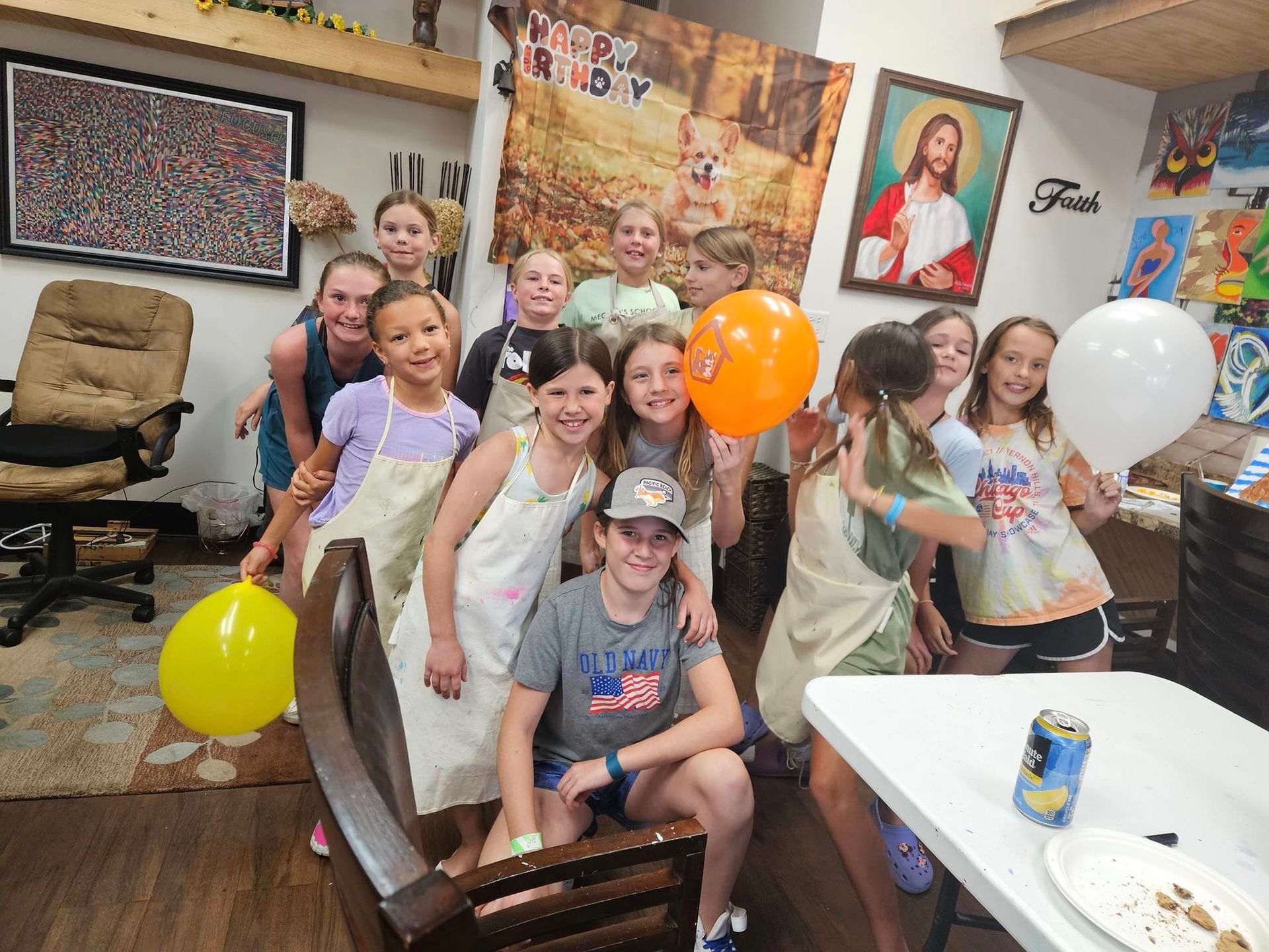 kids having fun with balloons