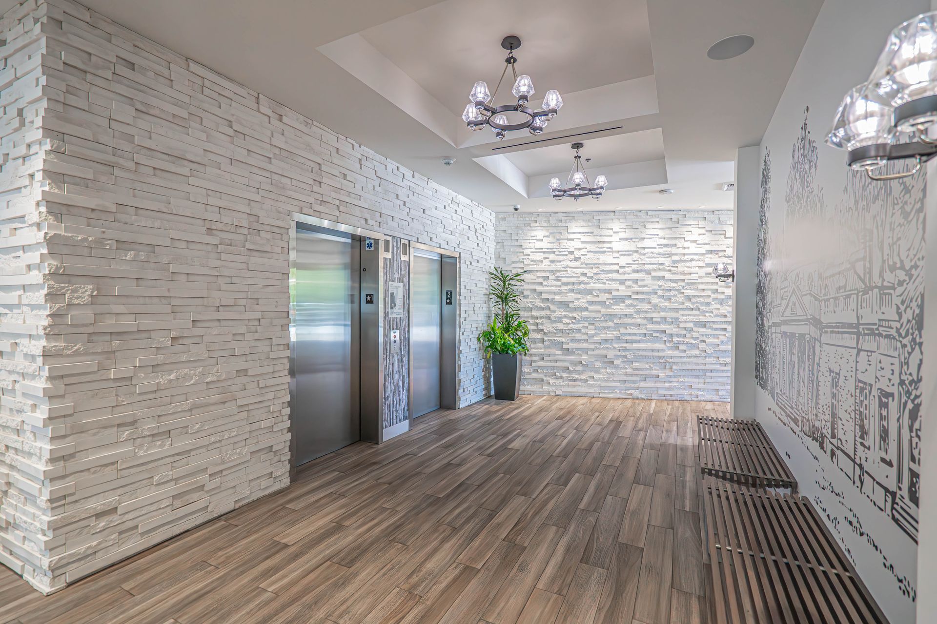 photo of the monticello apartements elevators