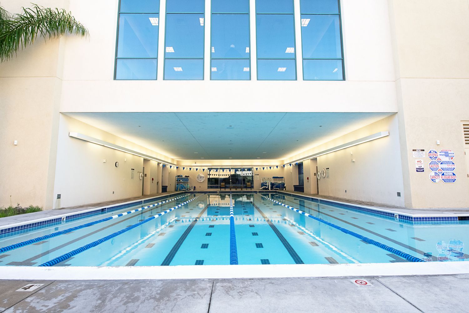 The cover pool at the Henry Mayo Fitness and Health Club in Santa Clarita, CA