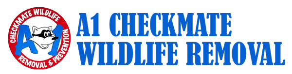 A logo for a company called a1 checkmate wildlife removal