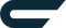 A blue circle with a white line in the middle on a white background.