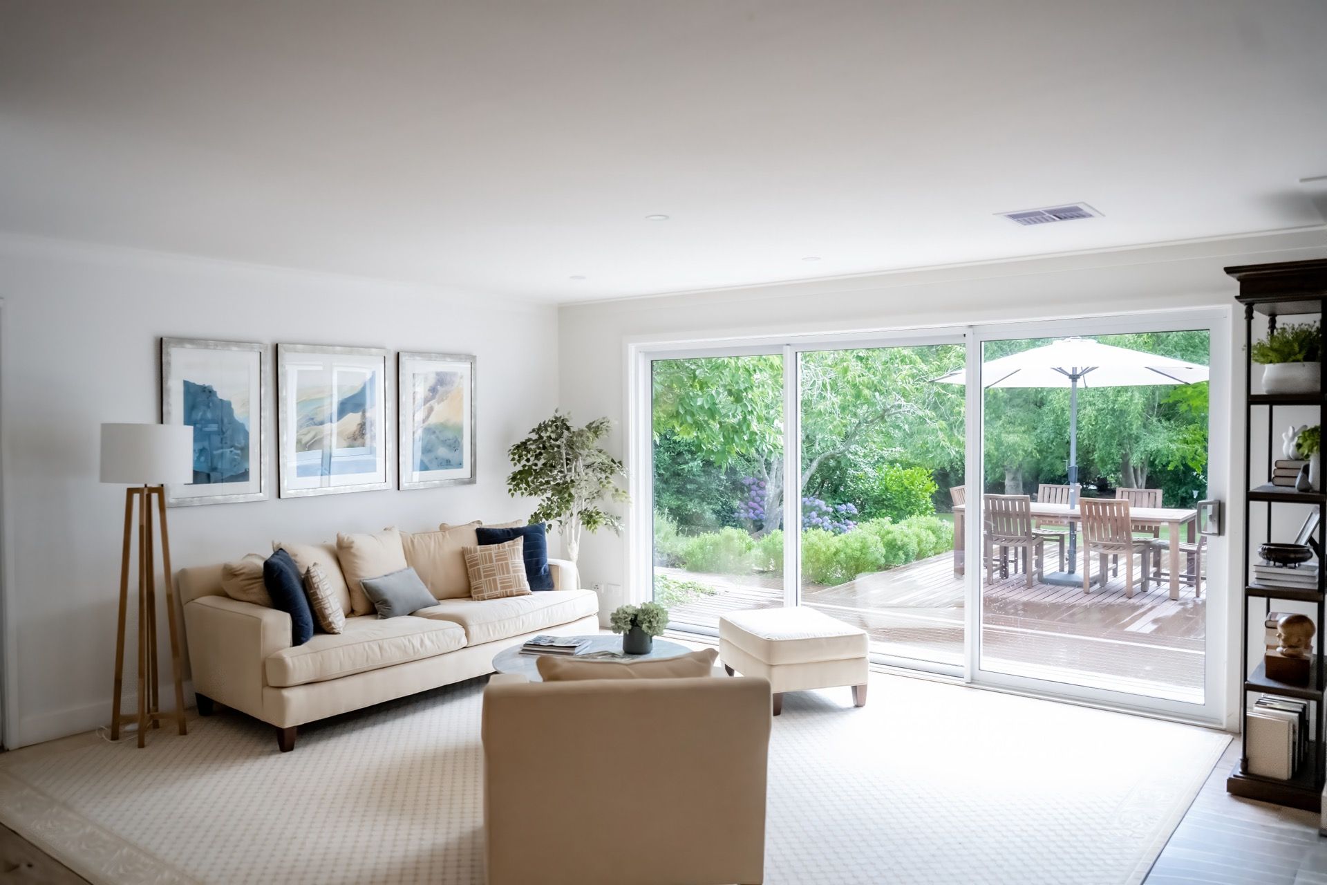 Bright Living Room With Cream Sofa — Prime Built in Bowral, NSW