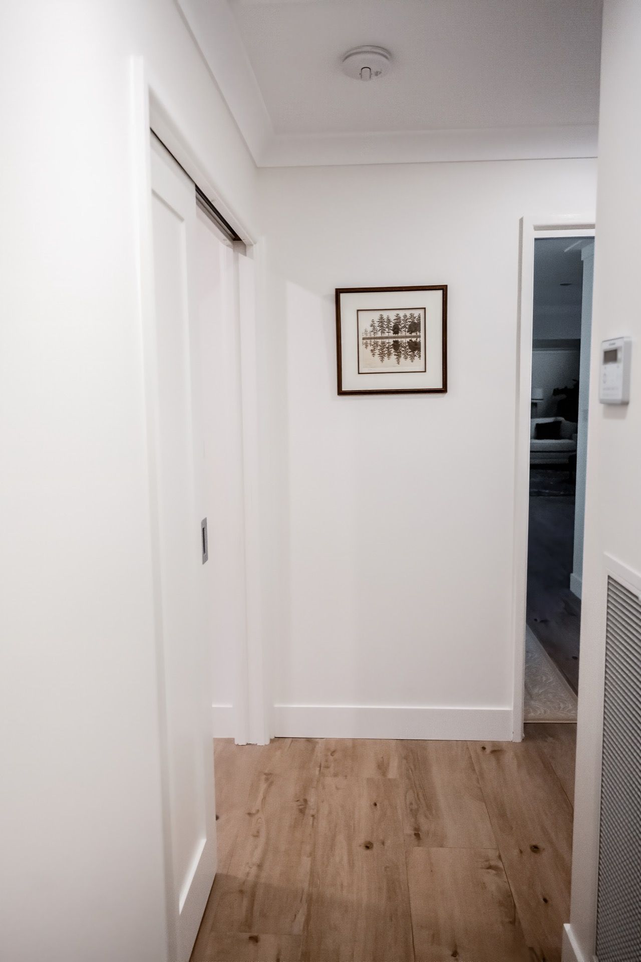 White Hallway With Wood Floor — Prime Built in Bowral, NSW