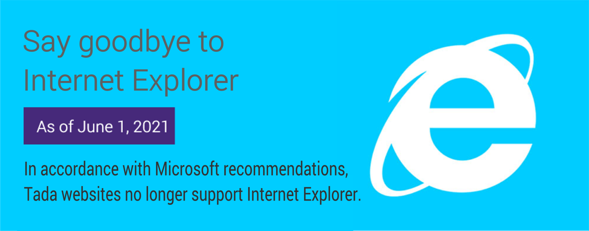 Internet Explorer is no longer safe Internet Explorer end of life