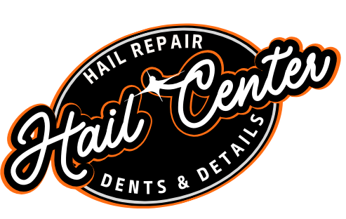 Go Home Logo for Hail Repair Center, black oval with white and orange accents; text reads