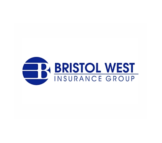 Bristol West Insurance Group logo with blue circle and text.