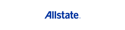 Allstate logo in blue on a white background.