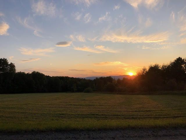 sunset view in the town of Kirby