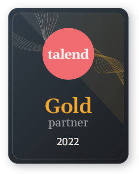 Um distintivo de parceiro de ouro para o ano de 2022