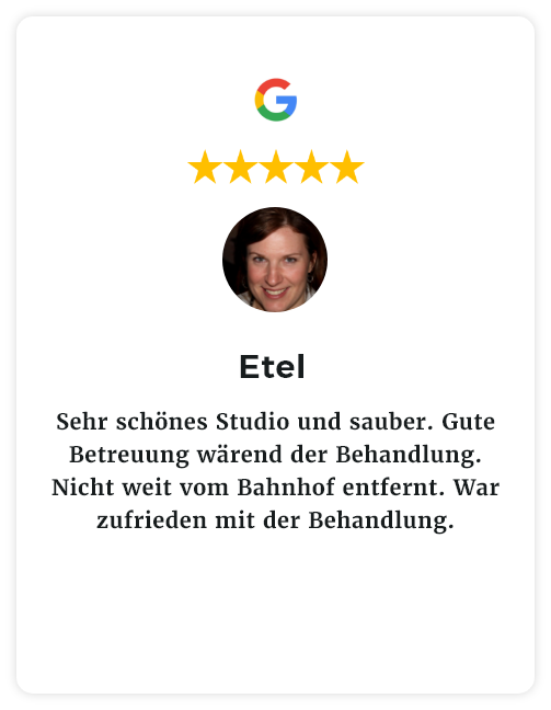 Eine Google-Rezension einer Frau namens Etel