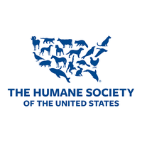 Blue logo: U.S. map shape formed by animal silhouettes, text 