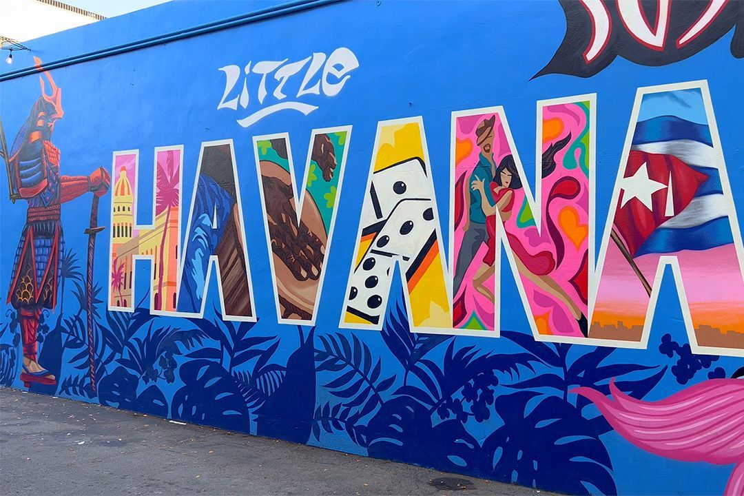 little Havana mural, one of the places you moved to, if you move to Miami