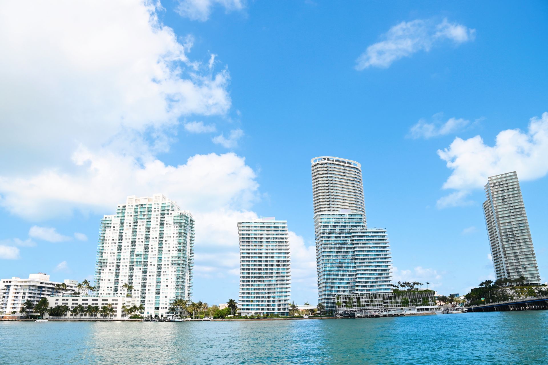 Miami Beach seen from Star Island