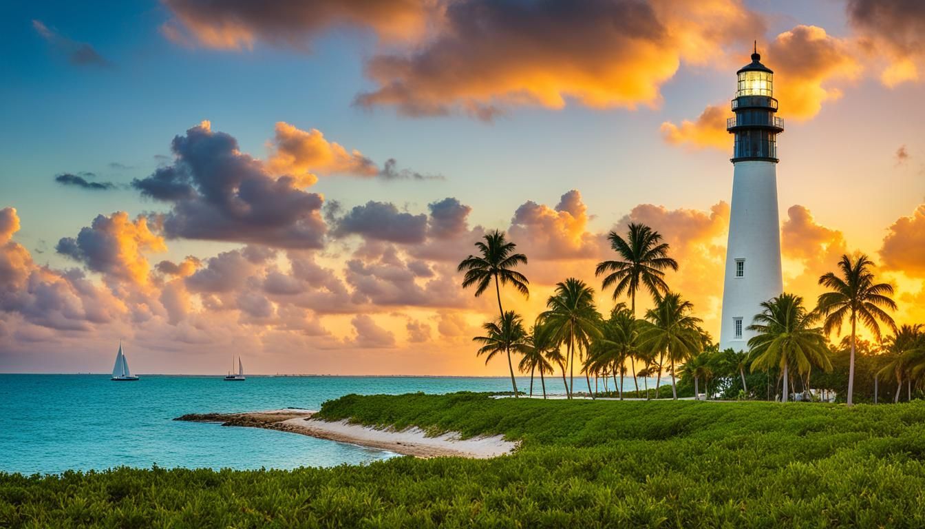 Bill Baggs Park during the Miami Sunset