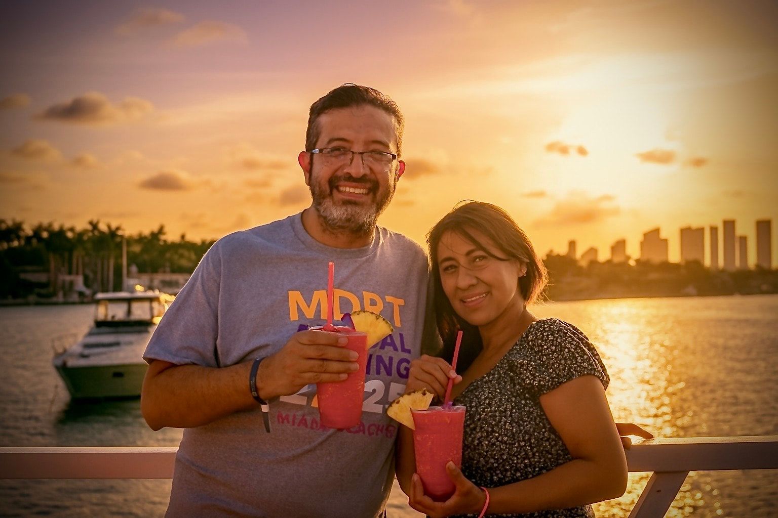 Miami Sunset near me with drinks
