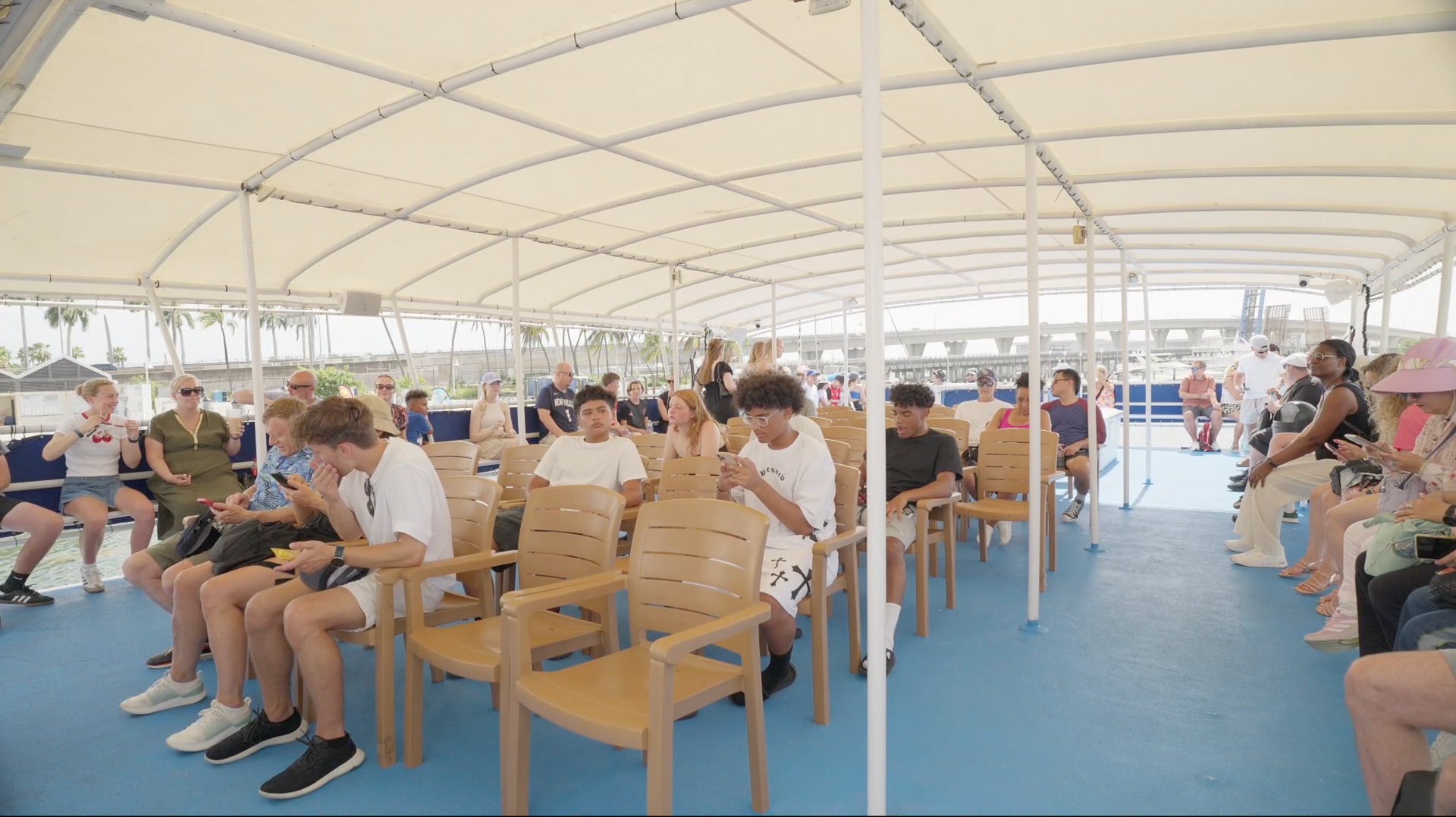 Upper Level of the Miami Boat Tour