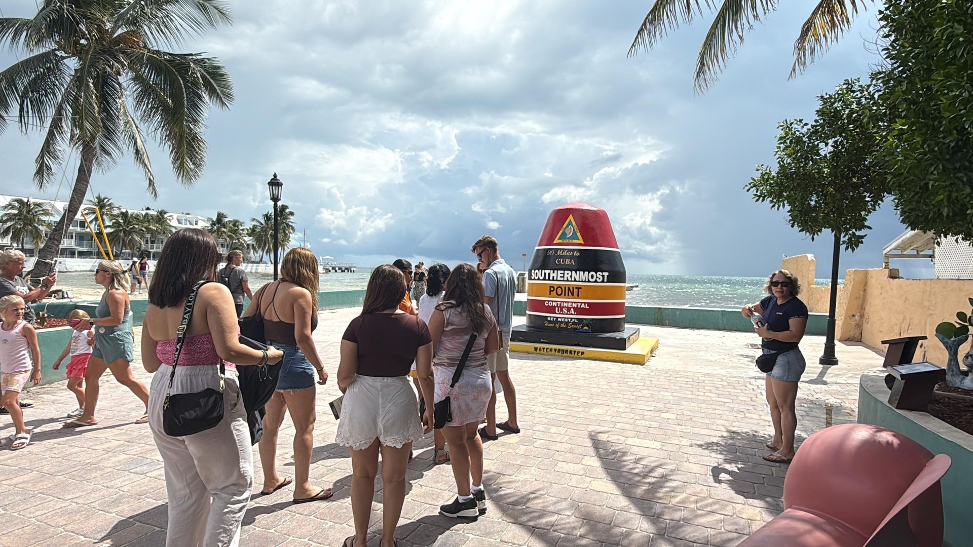 Southermost Point in Key West Fl, guest taking photos