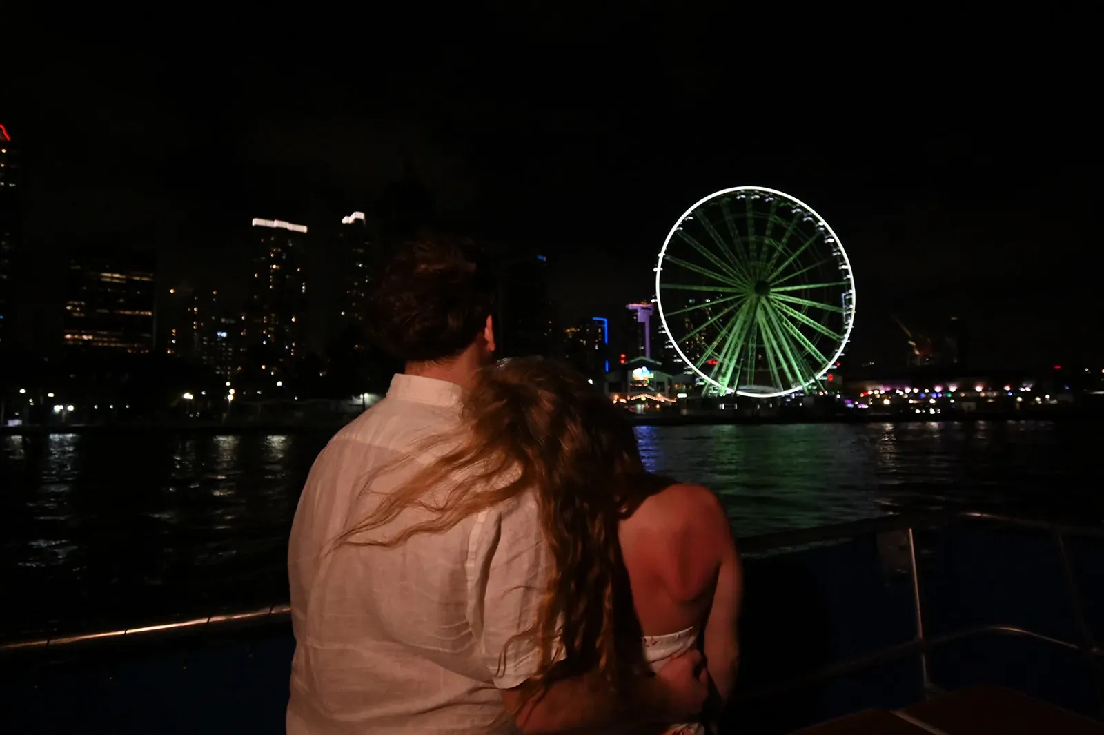 Perfect Night in Miami from the Water 