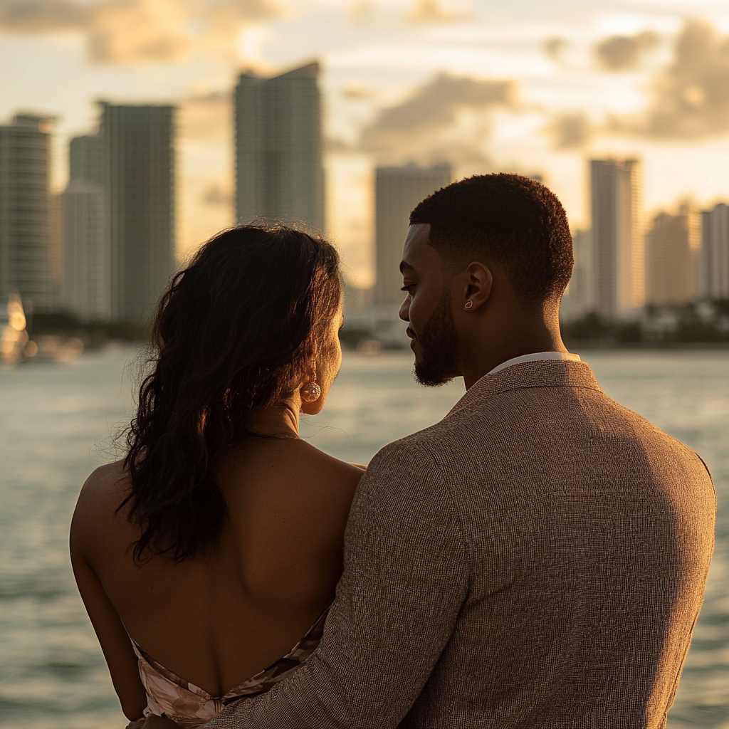 Best selfie spot on a Skyline Cruise in Miami during the Miami Sunset. 
