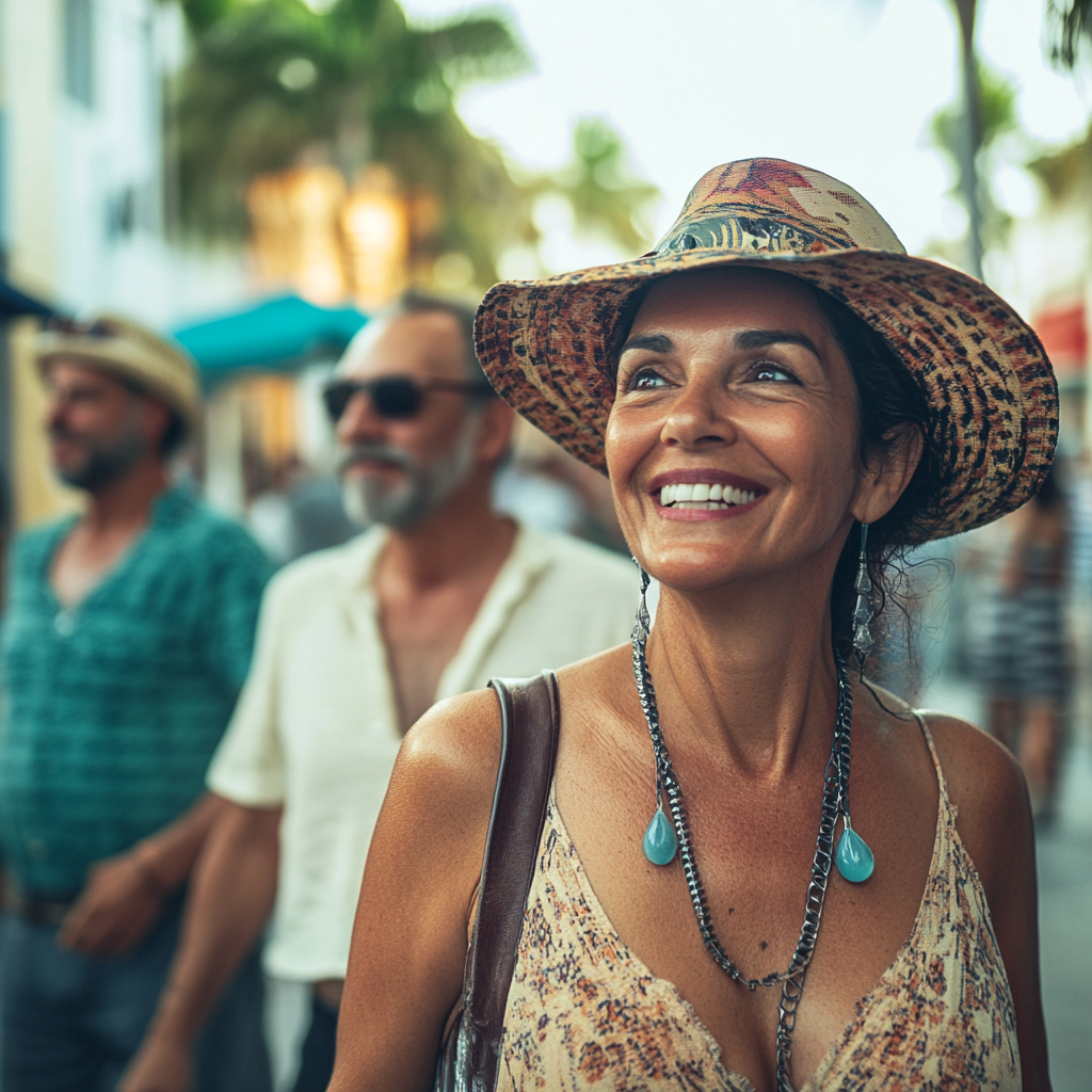 Walking little Havana on a Miami Sightseeing Bus tour. 