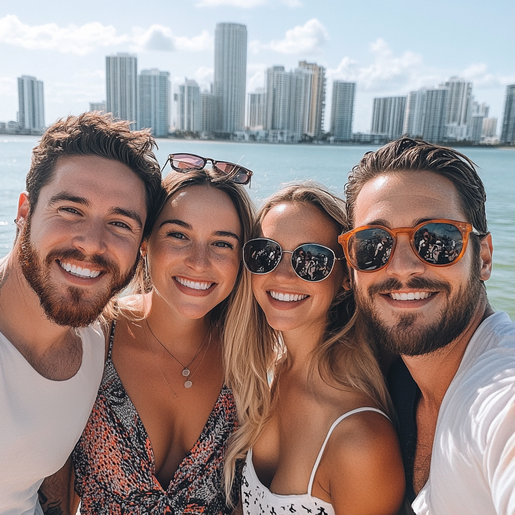 Turist visiting Miami for the first time. 