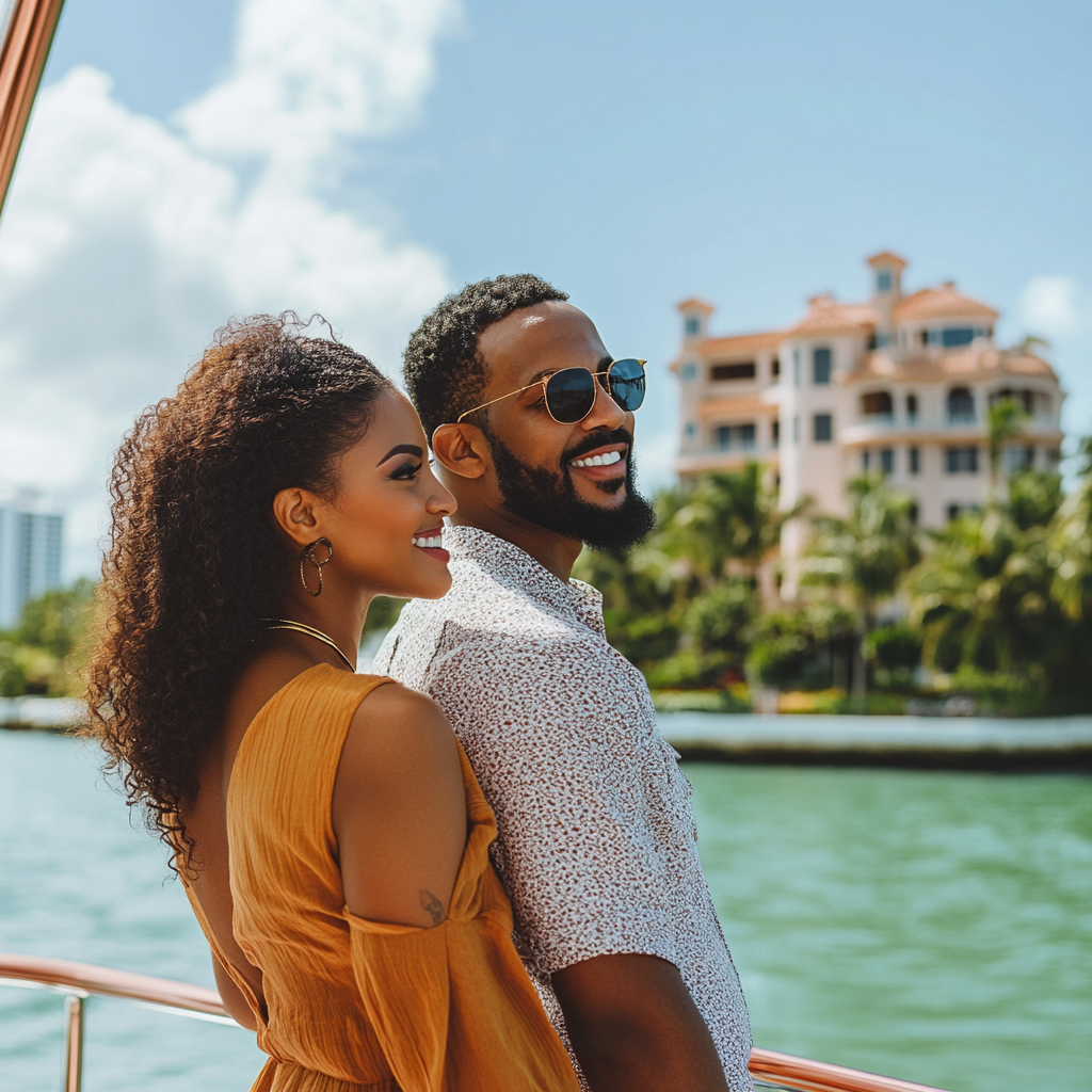 Tour group enjoying a Miami sightseeing experience.