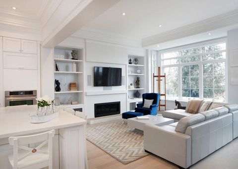 Interior of brand new Living room of brand new luxury home in Toronto