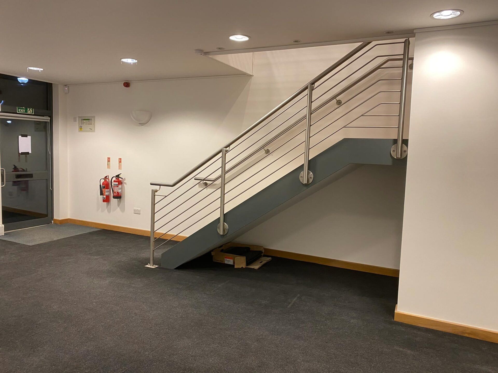 bannister and stairs