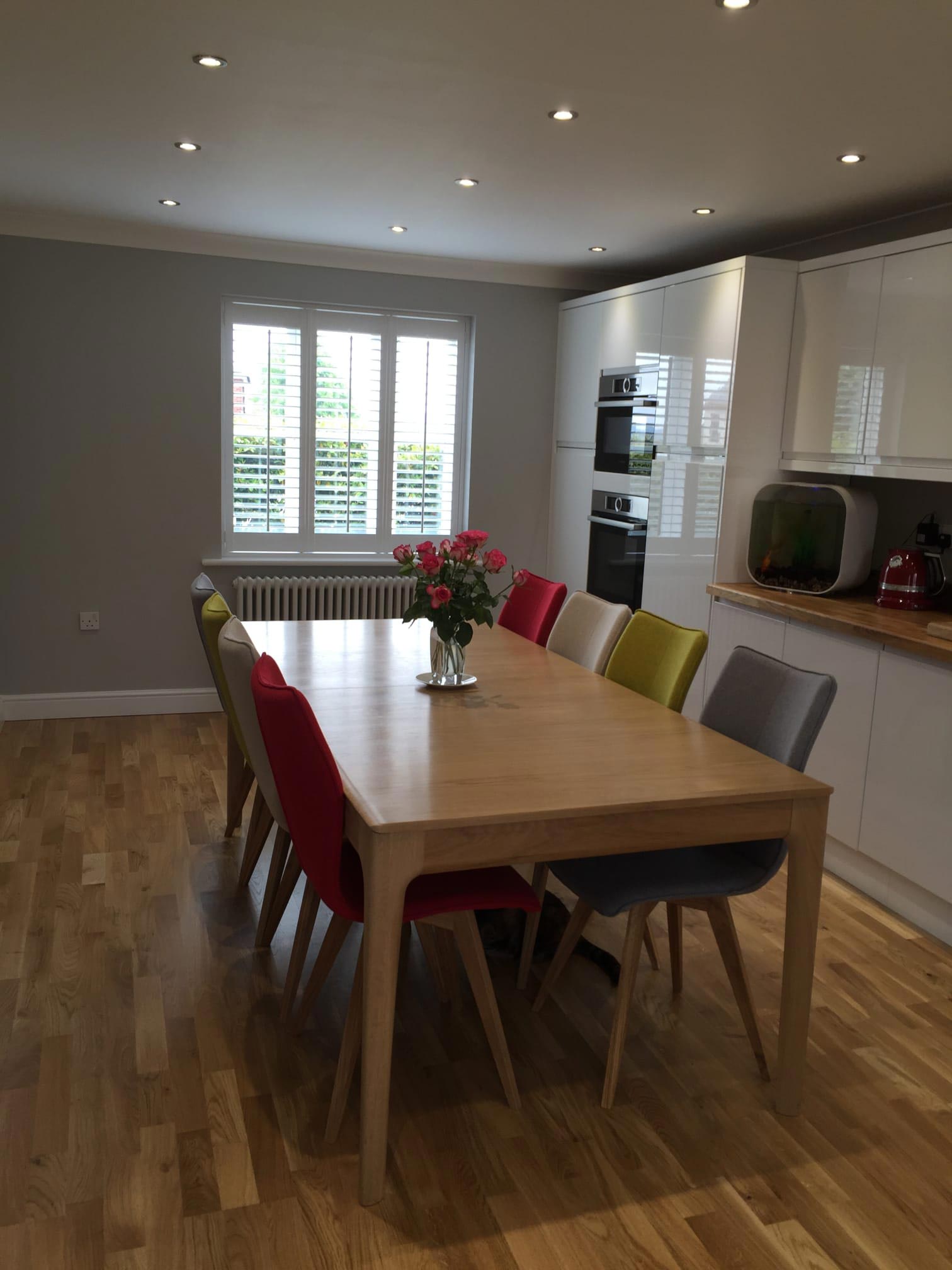 table in kitchen