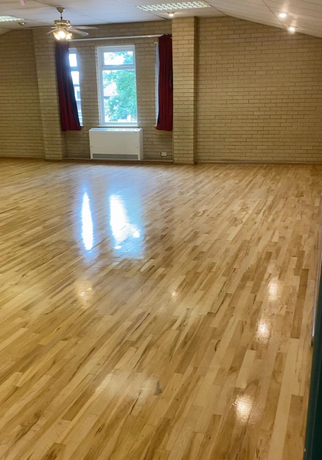 shiny flooring