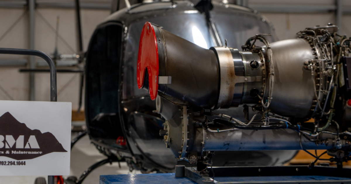  FAA-certified aircraft component repair and Safran Arriel engine inspection at Black Mountain Aviation in Boulder City, Nevada
