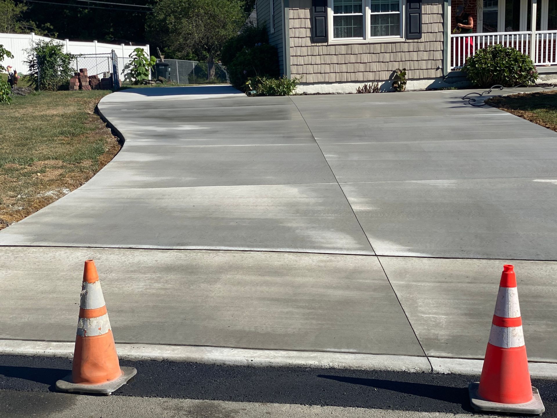 Concrete Driveway Installed by Crockett & Sons Concrete in Aberdeen, MD