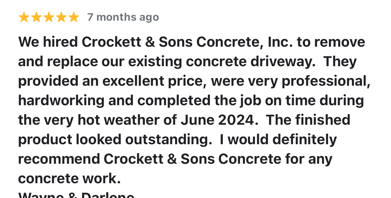 customer 5 star review