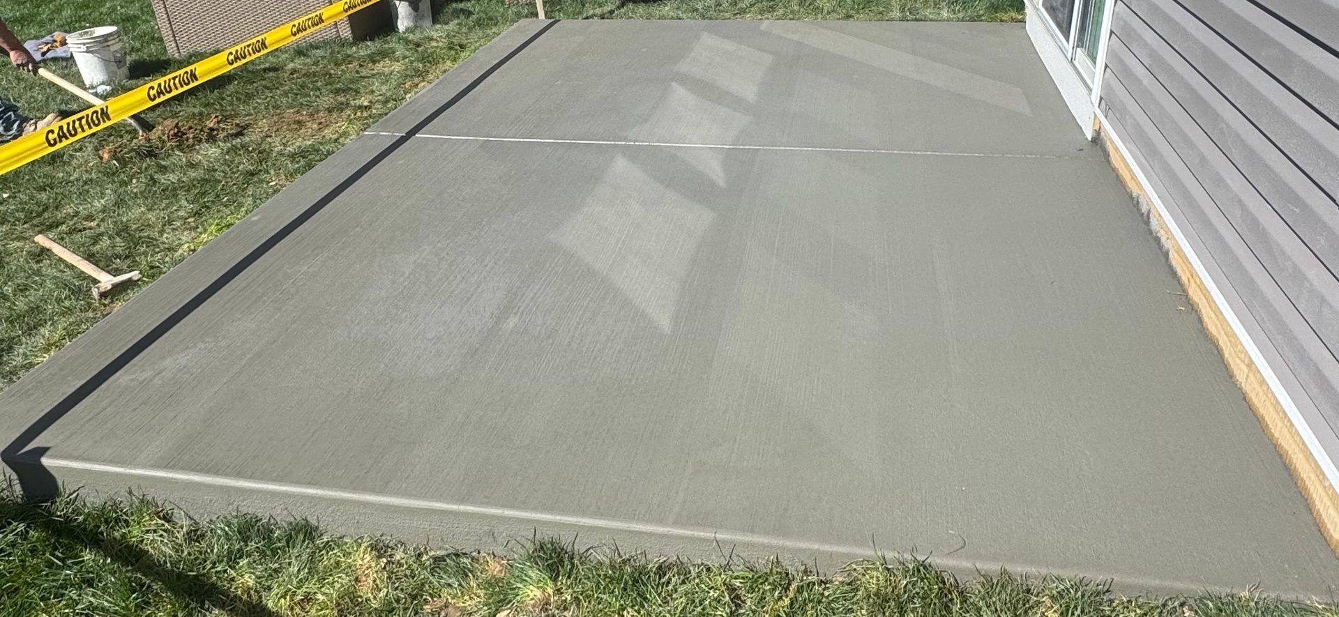 Broom Finished Patio installed by Crockett & Sons Concrete in Bulle Rock in Havre de Grace, MD
