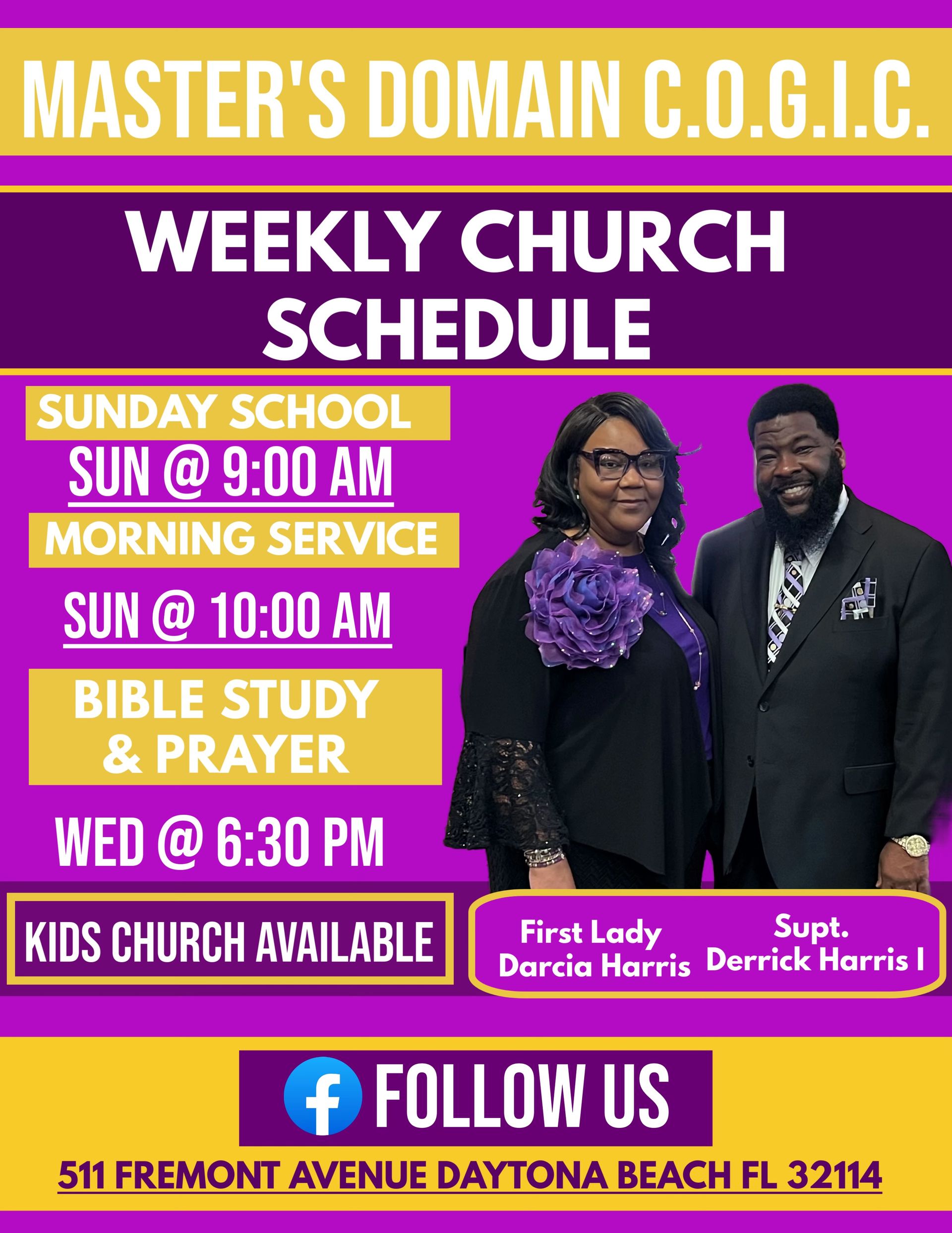 Master 's domain c.o.g.i.c. weekly church schedule