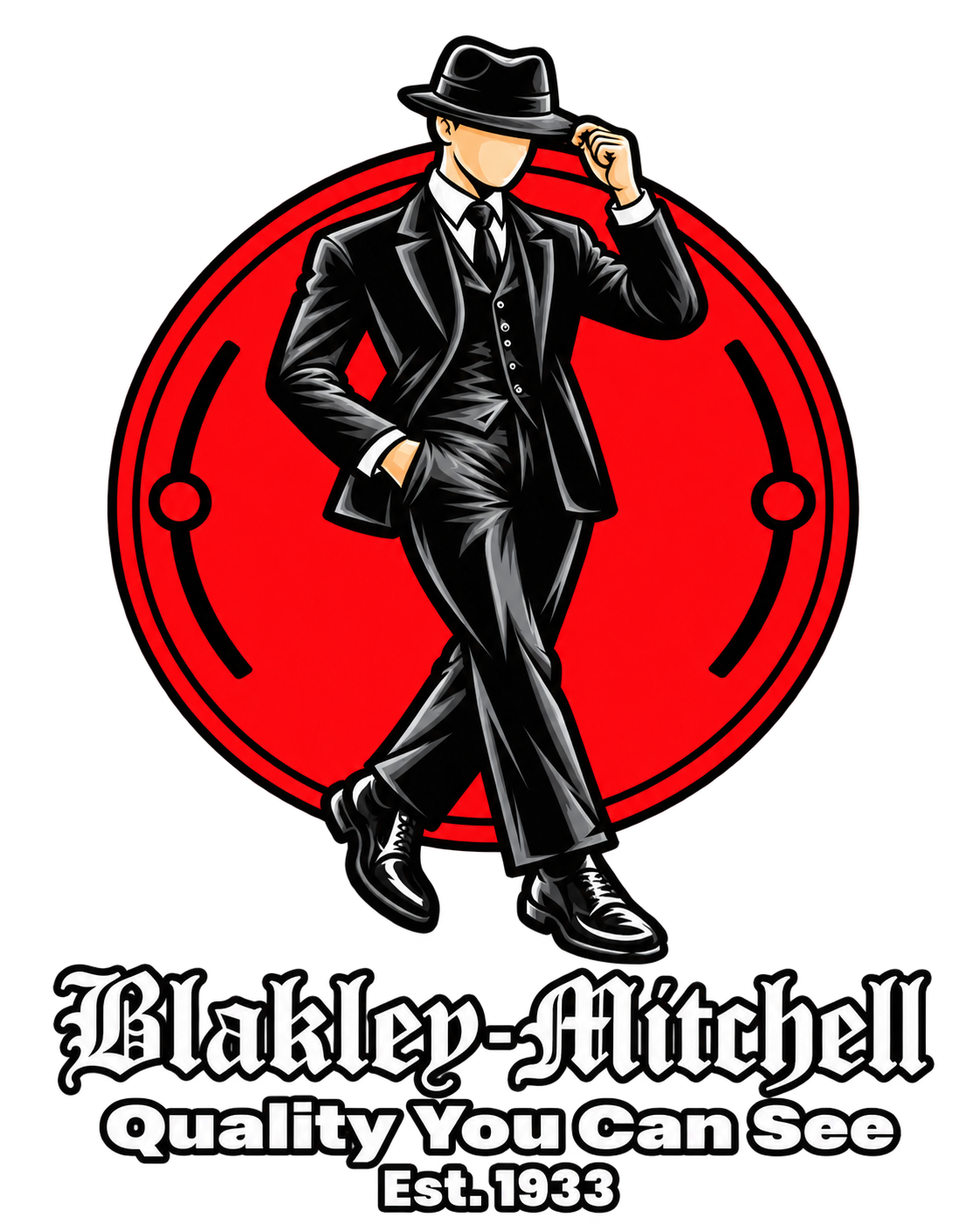 Blakley Mitchell Co. logo, Quality You Can See, est. 1933