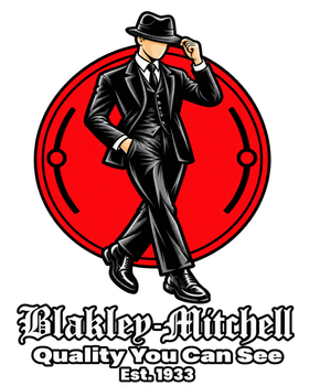 Blakley Mitchell Co. logo, Quality You Can See, est. 1933