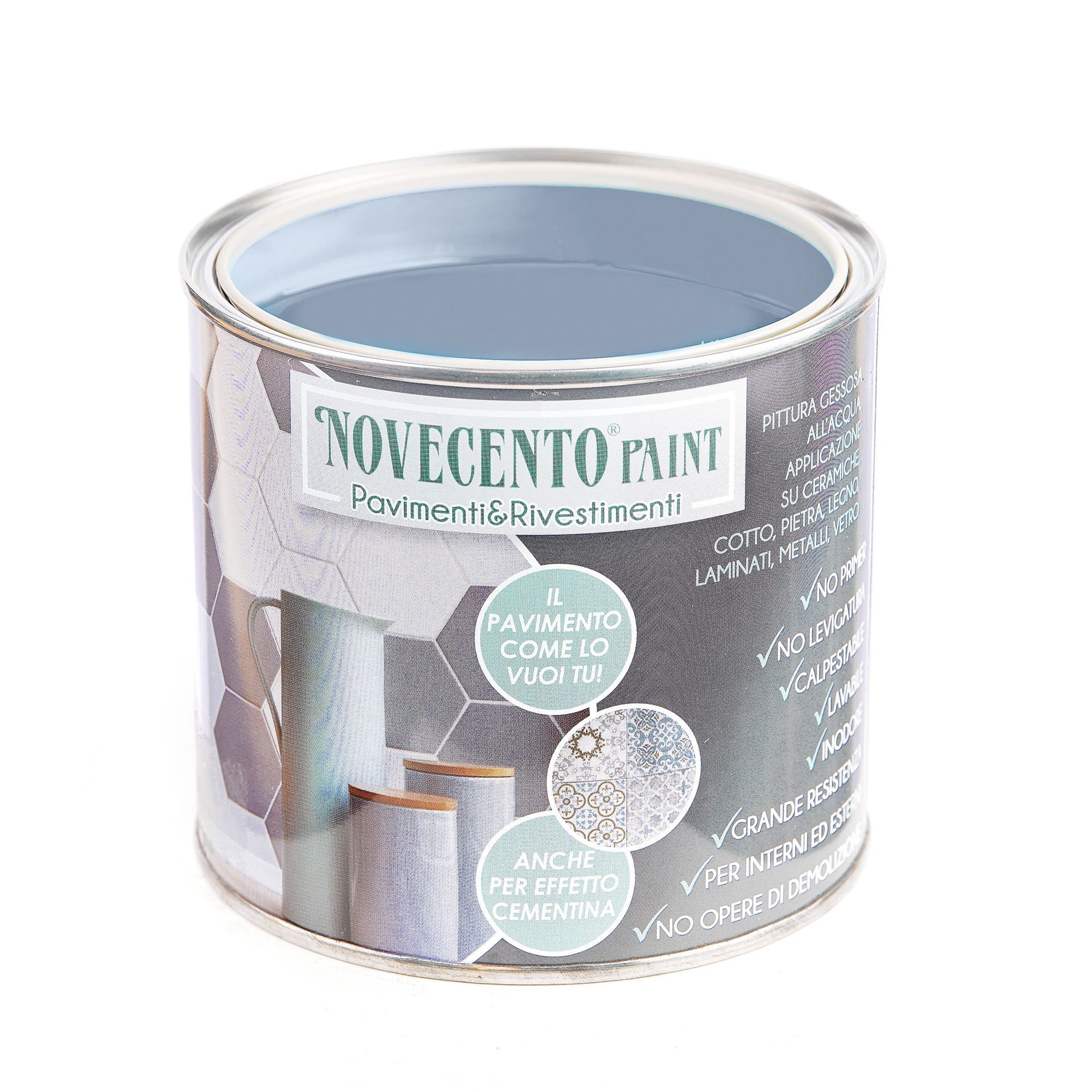pavimenti e rivestimenti vernice azzurro polvere Novecento Paint