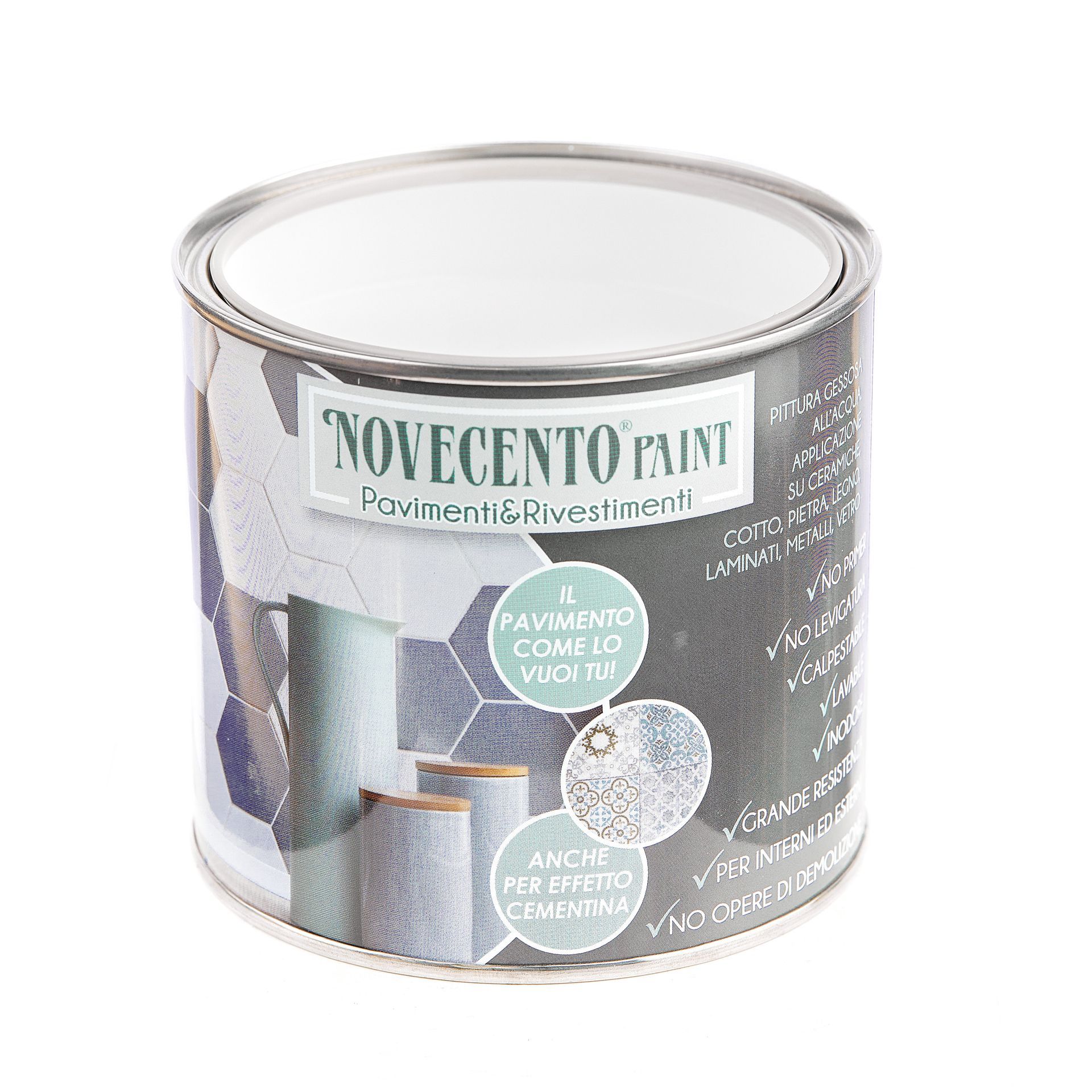 pavimenti e rivestimenti vernice bianco neve Novecento Paint