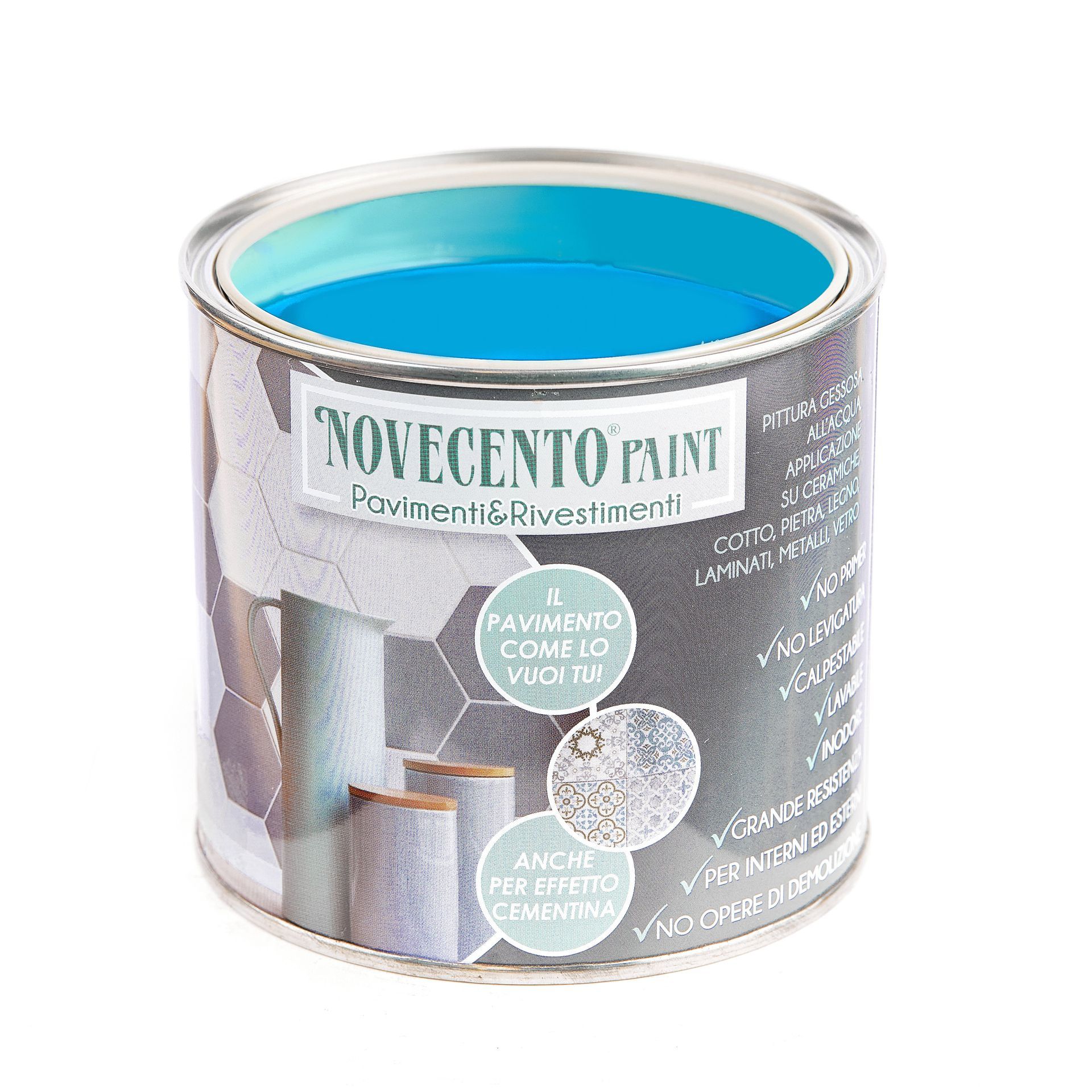 pavimenti e rivestimenti vernice blu grecia Novecento Paint