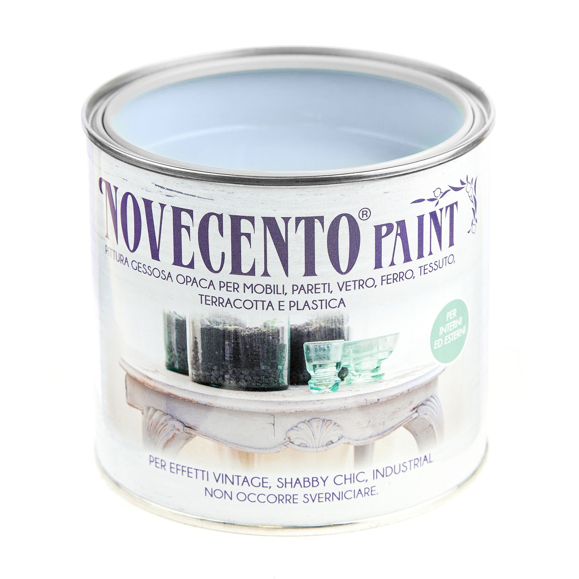 vernicia senza carteggiare novecento paint azzurro polvere