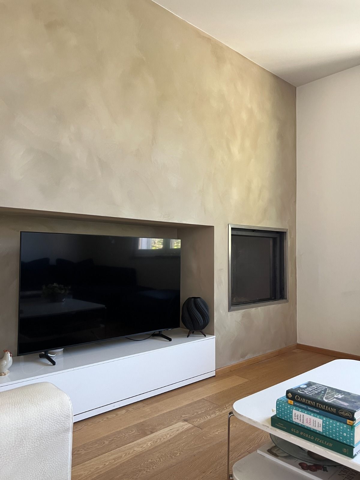 effetto lime wasj con pittura come una calce