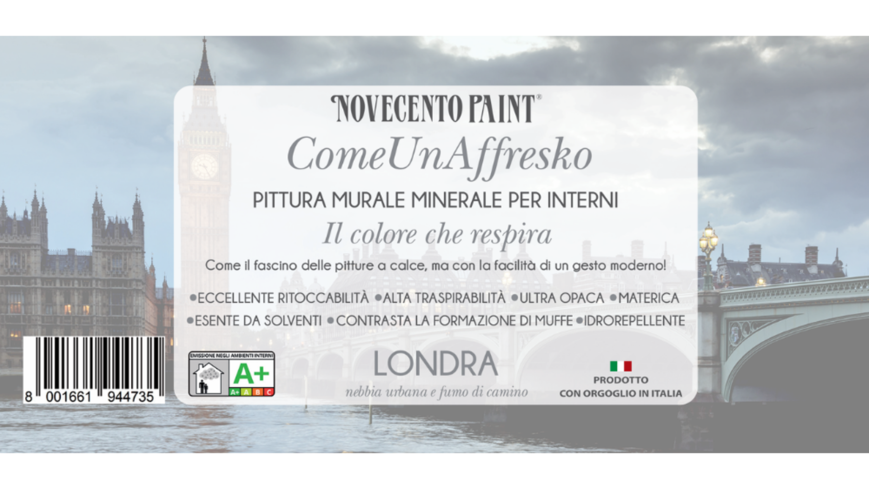pittura effetto calce london colore