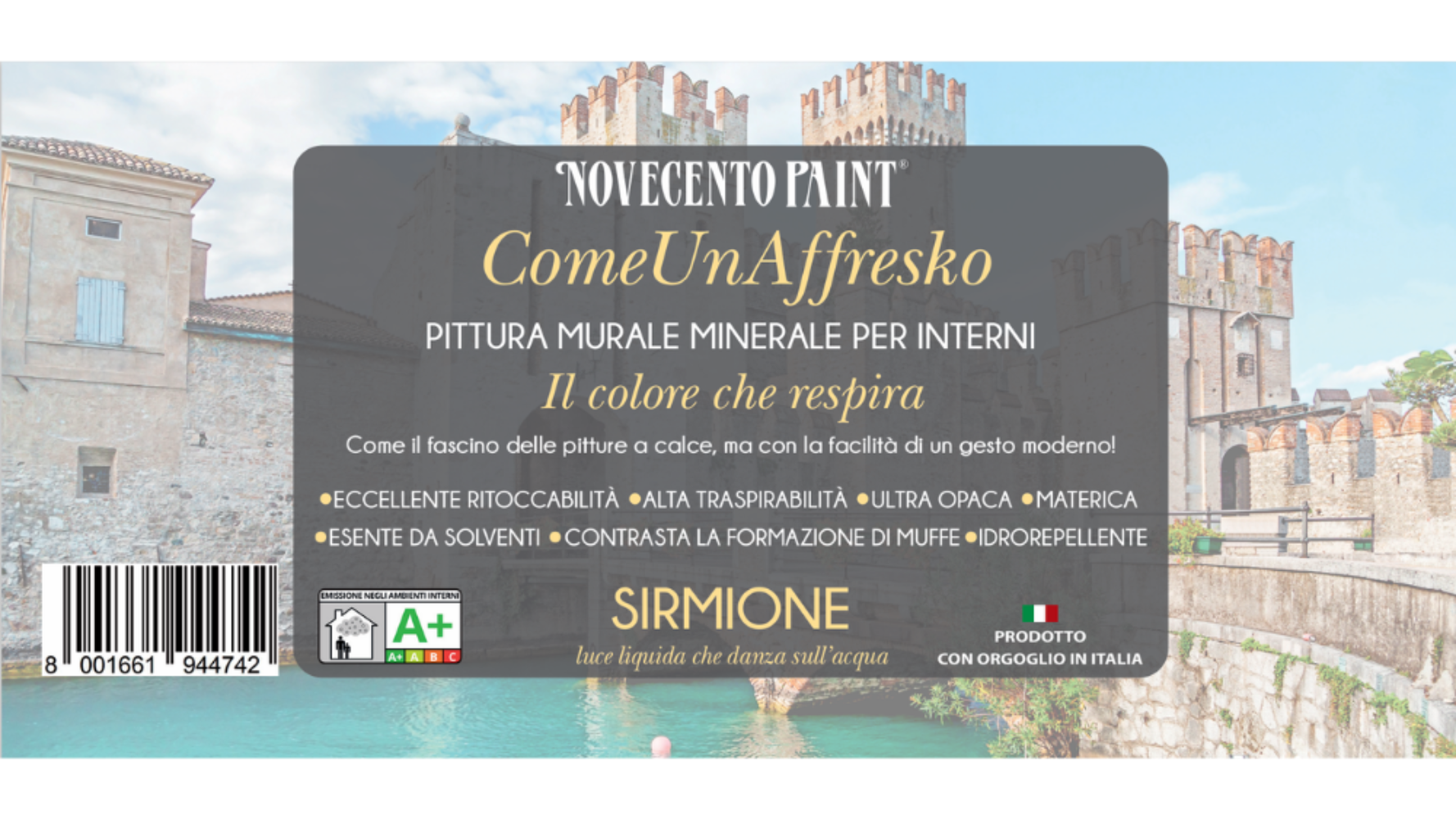 pittura effetto calce colore sirmione
