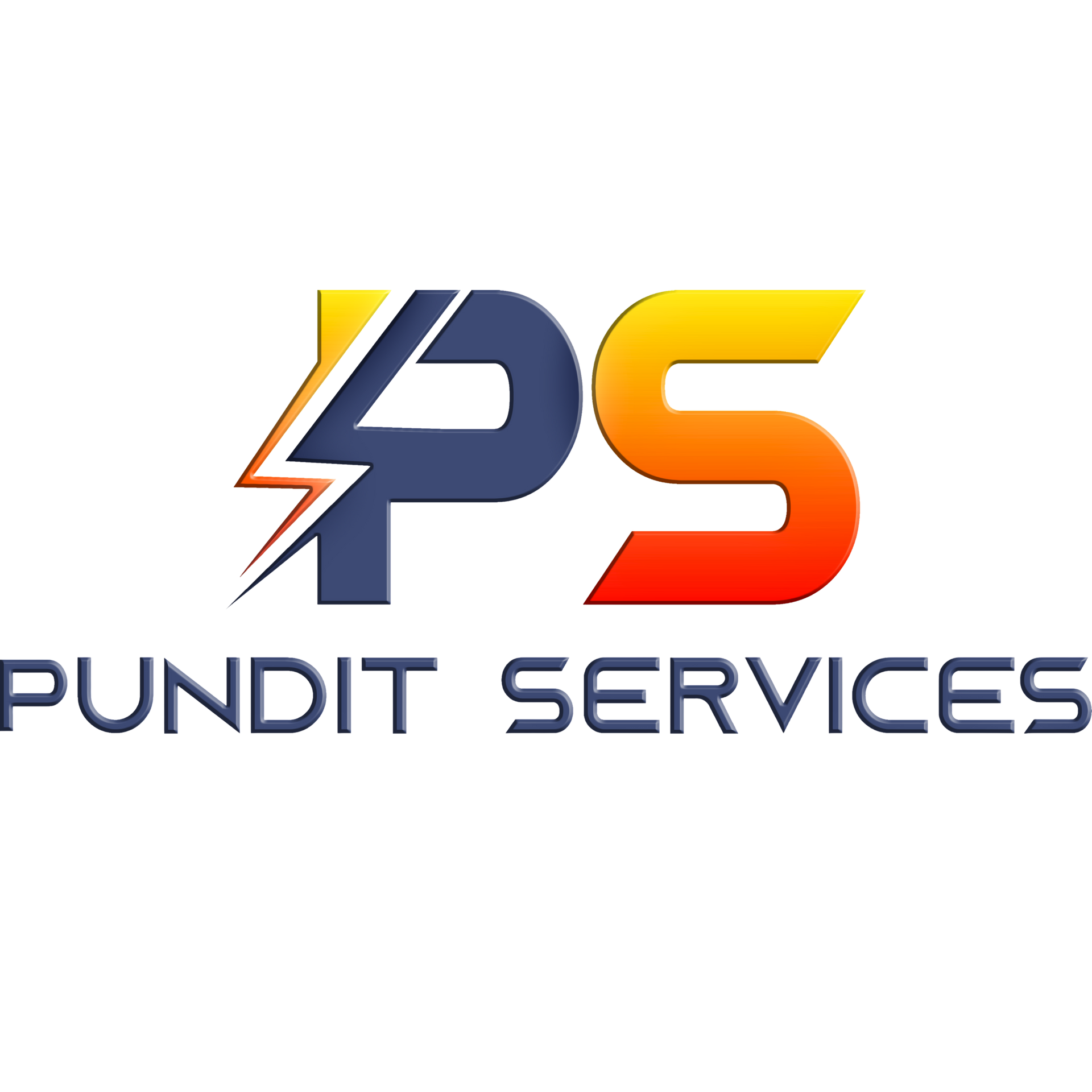 Logo for Pundit Services, featuring stylized 