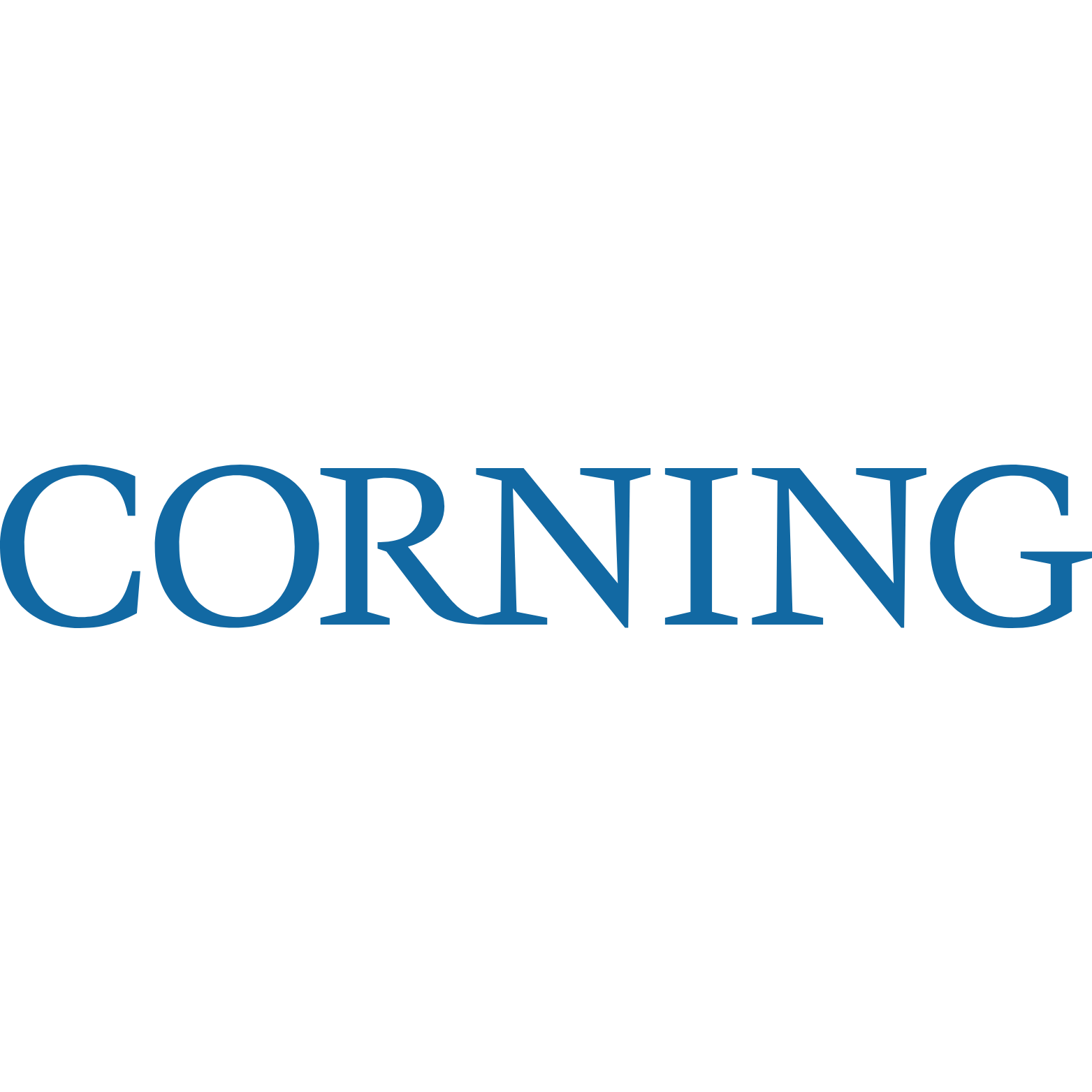 "CORNING" in dark blue letters on a white background.