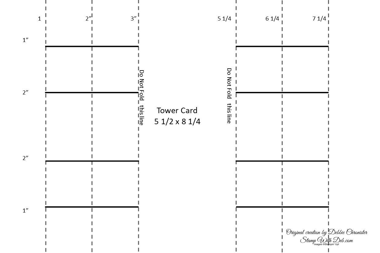 HandPenned Petals Tower Card